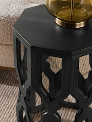 Black Inder Solid Mango Wood Side Table - Image 2 of 4
