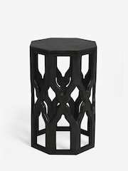 Black Inder Solid Mango Wood Side Table - Image 3 of 4