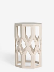 White Inder Solid Mango Wood Side Table - Image 3 of 3