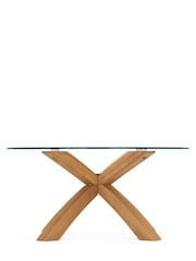 Natural Oak and Glass Coffee Table - Image 2 of 7