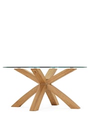Natural Oak and Glass Coffee Table - Image 3 of 7