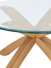 Natural Oak and Glass Coffee Table - Image 7 of 7