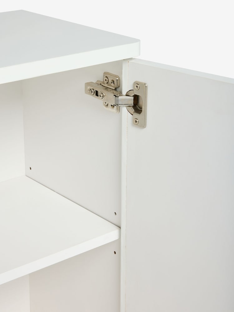 White Evie Gloss Space Saving Large Slim Sideboard - Image 13 of 13 White Evie Gloss Space Saving Large Slim Sideboard - Image 13 of 13