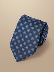 Charles Tyrwhitt Blue Stain Resistant Pattern Tie - Image 1 of 2