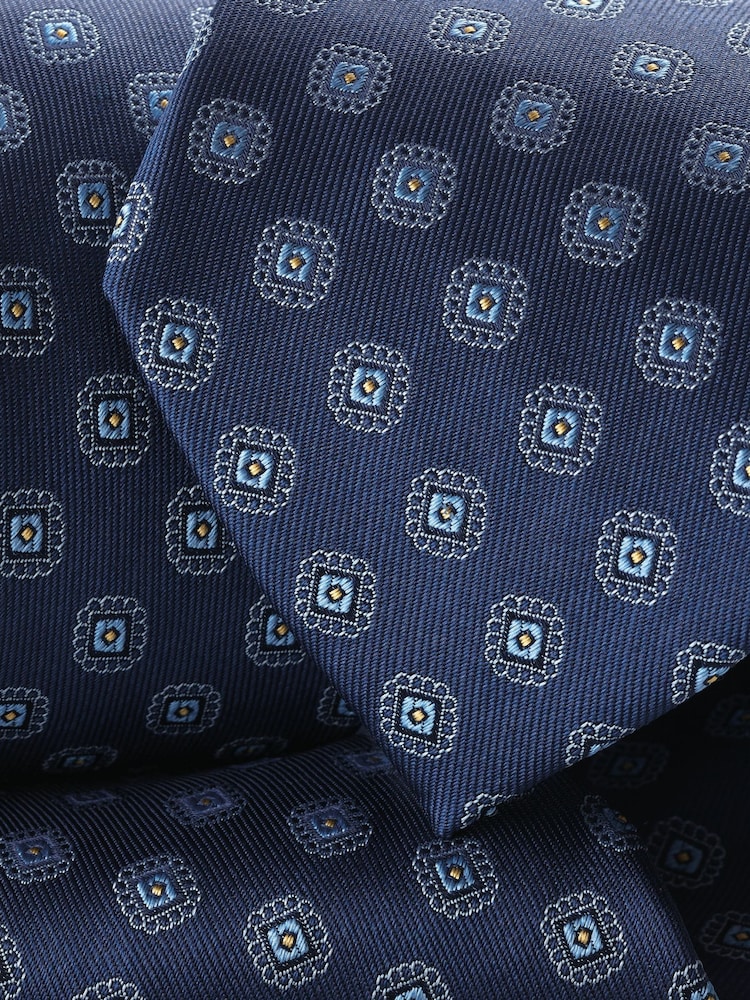 Charles Tyrwhitt Blue Stain Resistant Pattern Tie - Image 2 of 2