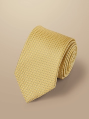 Charles Tyrwhitt Yellow Stain Resistant Pattern Tie - Image 1 of 2