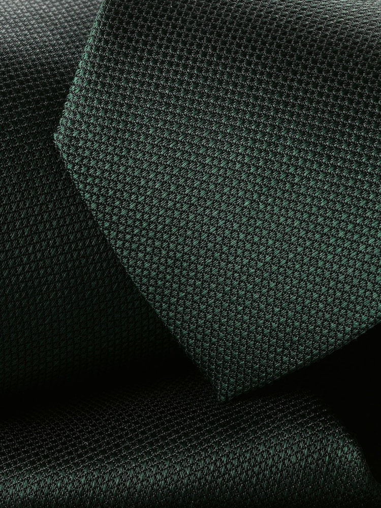 Charles Tyrwhitt Green Silk Stain Resistant Tie - Image 2 of 2