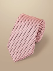 Charles Tyrwhitt Pink Stain Resistant Pattern Tie - Image 1 of 2