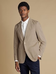 Charles Tyrwhitt Natural Cotton Stretch Jackets - Image 1 of 4