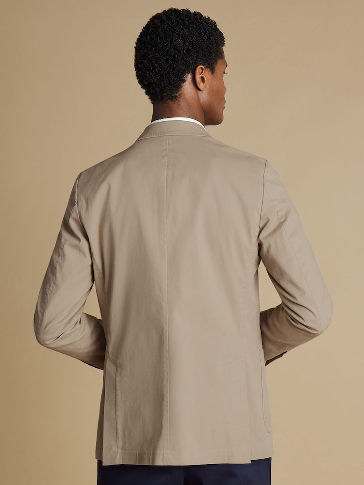 Charles Tyrwhitt Natural Cotton Stretch Jackets - Image 2 of 4