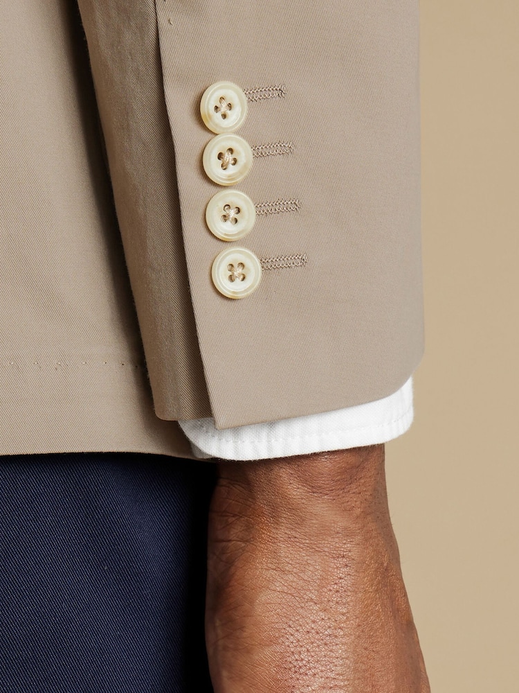 Charles Tyrwhitt Natural Cotton Stretch Jackets - Image 3 of 4