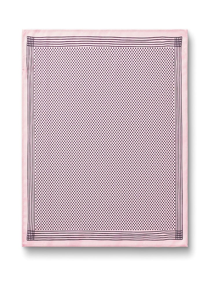 Charles Tyrwhitt Pink Silk Spot Pocket Square - Image 2 of 3