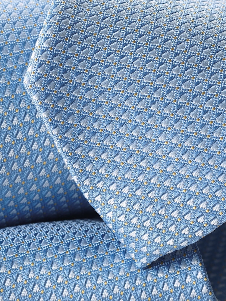Charles Tyrwhitt Blue Stain Resistant Pattern Tie - Image 2 of 2