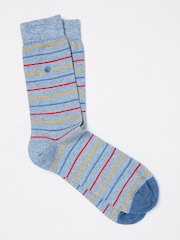 FatFace Blue Men's Striped Socks - Image 1 of 3