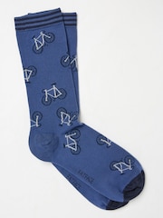 FatFace Blue Bike Men's Socks - Image 1 of 2