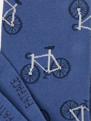 FatFace Blue Bike Men's Socks - Image 2 of 2