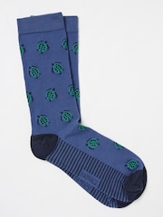 FatFace Blue Turtle Men's Socks - Image 1 of 2