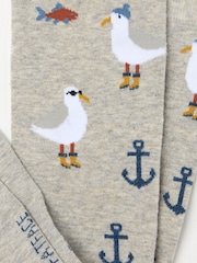 FatFace Grey Seagull Men's Socks - Image 2 of 2