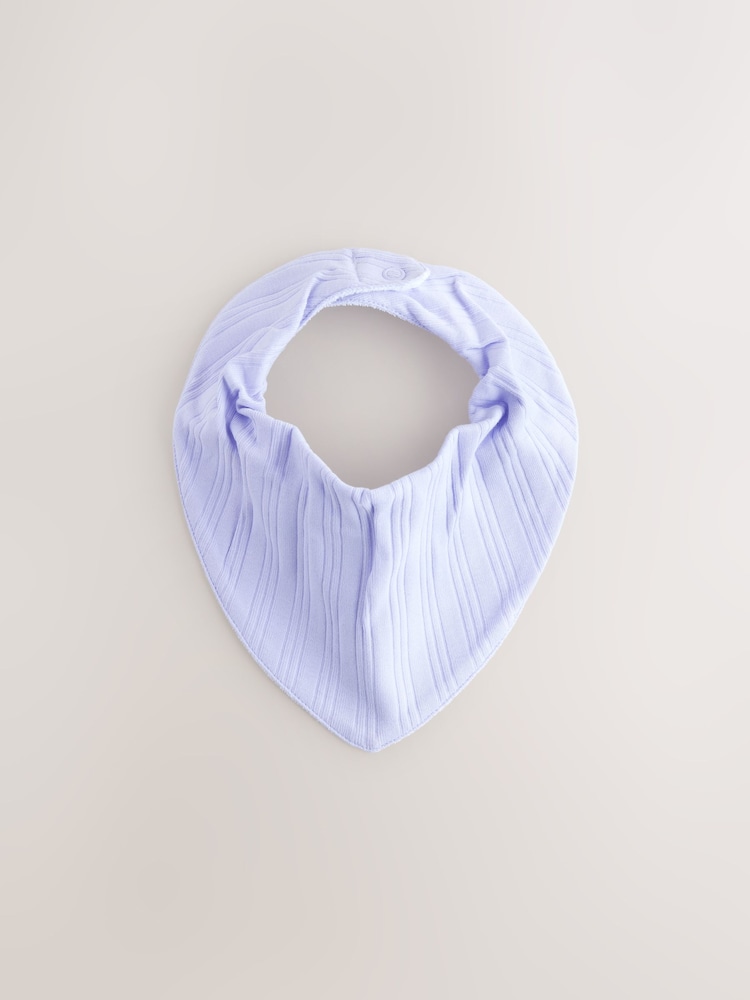 Helle Pastellfarbe - Baby Dribble-Lätzchen aus 100 % Baumwolle im 5er-Pack - Bild 2 von 8