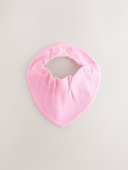 Helle Pastellfarbe - Baby Dribble-Lätzchen aus 100 % Baumwolle im 5er-Pack - Bild 4 von 8