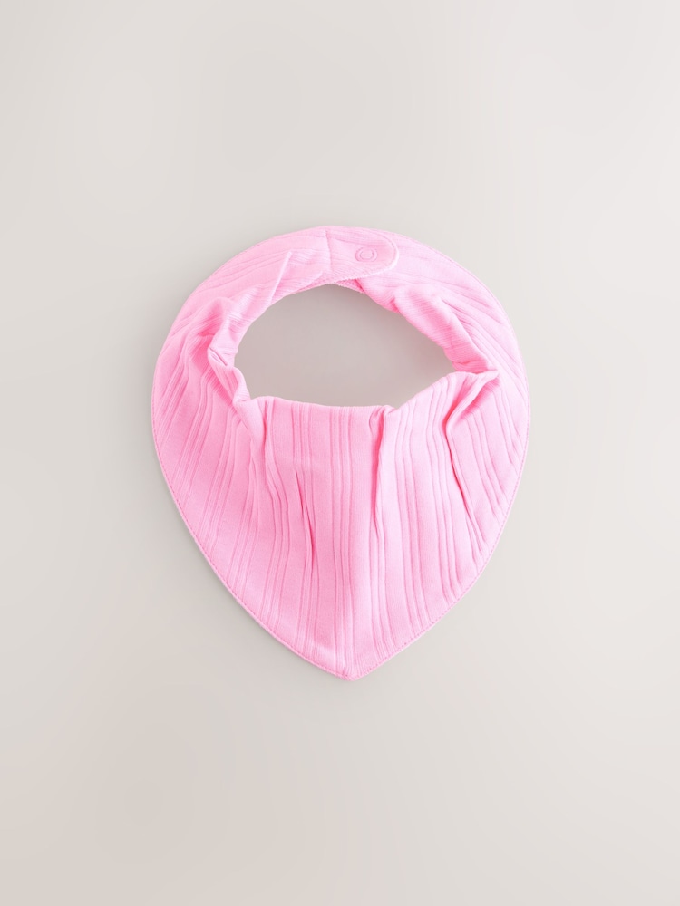 Pink - Baby Dribble-Lätzchen aus 100 % Baumwolle im 5er-Pack - Bild 2 von 8 Pink - Baby Dribble-Lätzchen aus 100 % Baumwolle im 5er-Pack - Bild 2 von 8