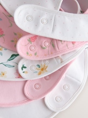 Pink Mouse Baby Bibs 5 Pack - Image 7 of 8
