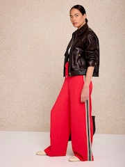 Mint Velvet laterale Dungă Pantaloni largi - Imaginea 2 din 7