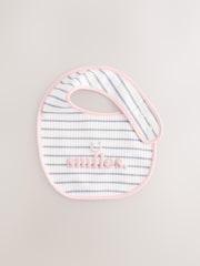 Pink/Grey Baby Bibs 3 Pack - Image 2 of 6