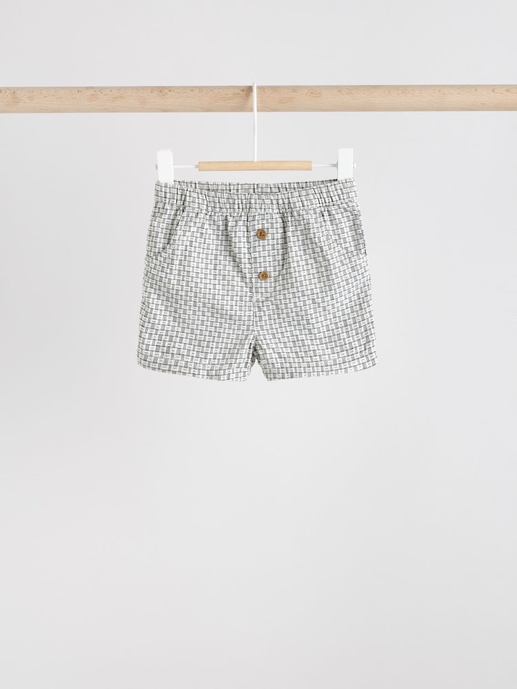 Monochrome Baby Shirt and Shorts Set (0mths-2yrs) - Image 4 of 10