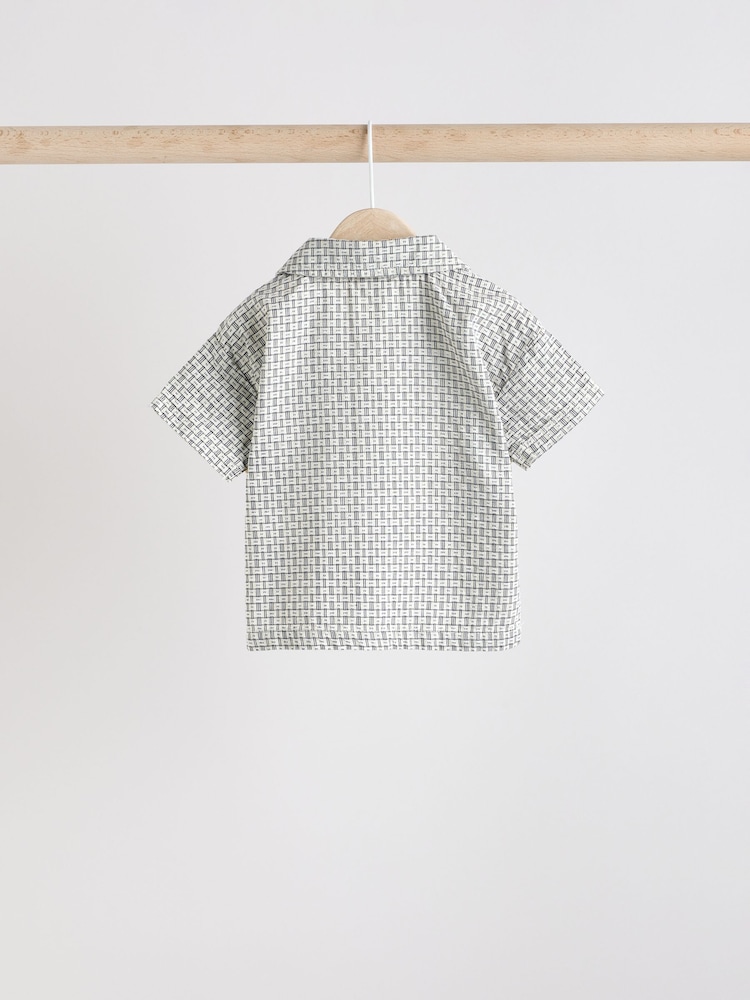 Monochrome Baby Shirt and Shorts Set (0mths-2yrs) - Image 5 of 10