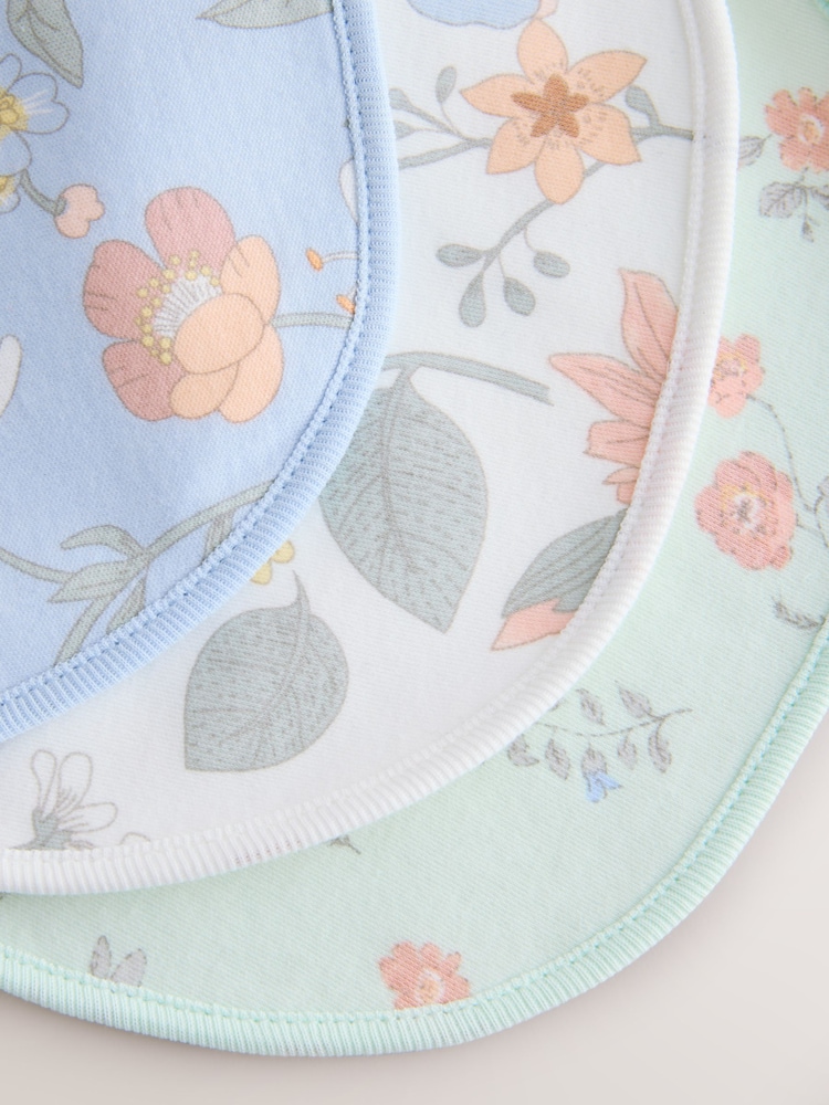 Blau mit floralem Muster - Print Baby-Lätzchen im 3er-Pack - Bild 6 von 6 Blau mit floralem Muster - Print Baby-Lätzchen im 3er-Pack - Bild 6 von 6