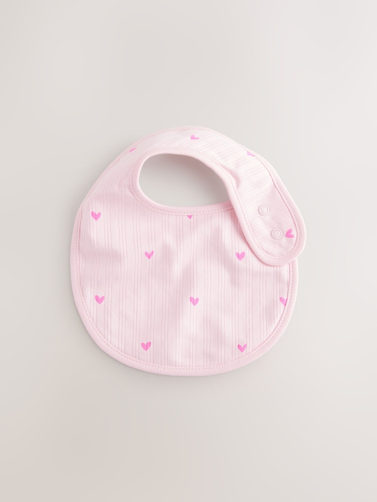 Roze - Verpakking met 3 babyslabbetjes - Image 3 of 6