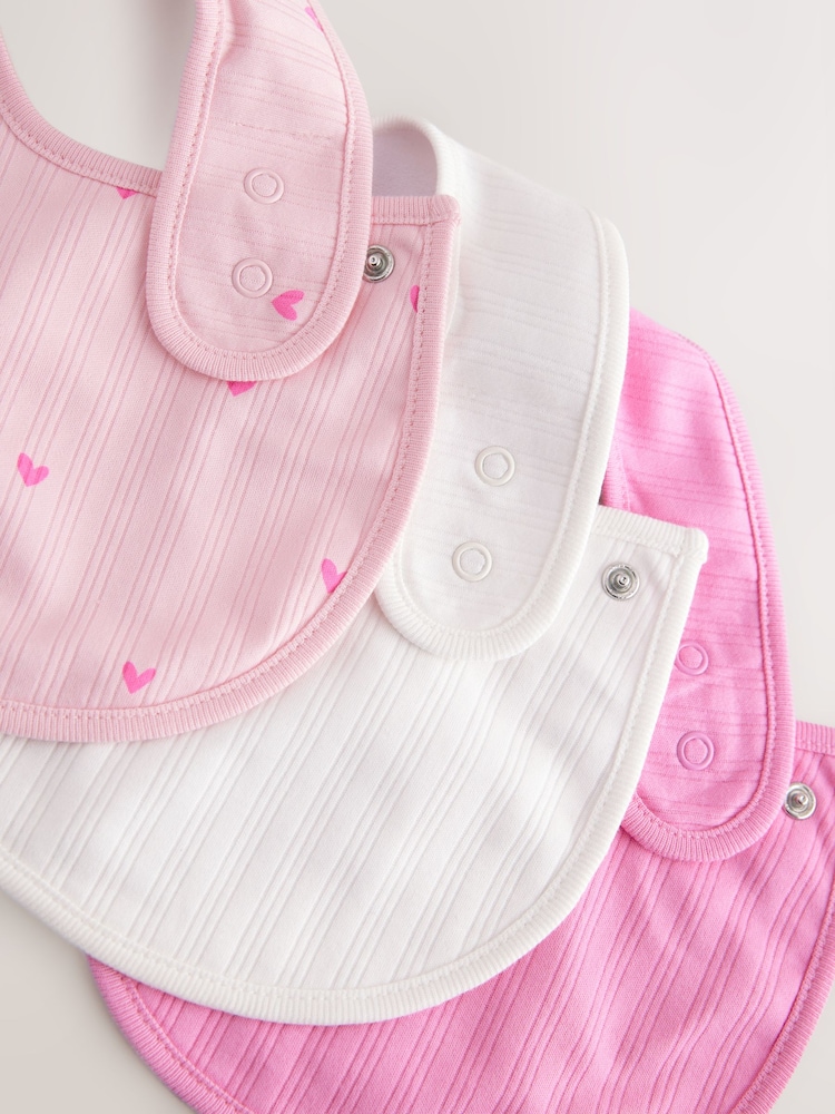 Roze - Verpakking met 3 babyslabbetjes - Image 5 of 6