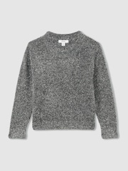 Reiss Silver Theadora 13-14 yrs Tinsel-Yarn Jumper - Image 1 of 4