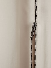 Reiss Ivory Leena Atelier Zipped Maxi Dress with Virgin Wool - Image 6 of 6