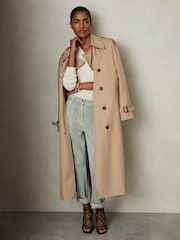Reiss Cream Jade Wool Cable Knit Polo Neck Jumper - Image 3 of 6