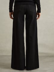 Reiss Black Ameria Palazzo Jeans - Image 4 of 6