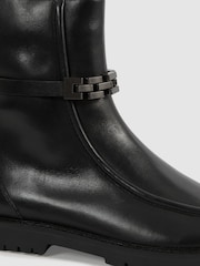 Botines de piel con correas de cadena Safia de Reiss - Imagen 5 de 5