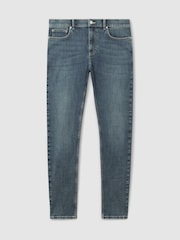 Выбеленный индиго-серый Cast - Reiss Bleaker Skinny-Fit Jeans - Изображение 2 из 6
