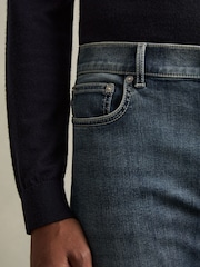Выбеленный индиго-серый Cast - Reiss Bleaker Skinny-Fit Jeans - Изображение 4 из 6