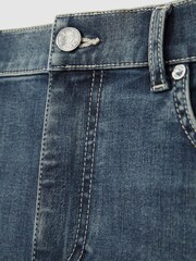 Reiss Washed Indigo Grey Cast Bleaker Skinny-Fit Jeans - Image 7 of 7