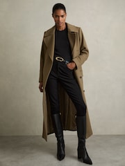 Reiss Black Bianca Block Heel Knee High Boots - Image 6 of 6