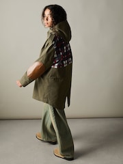 Reiss Khaki Karmie 9-13 yrs Cotton-Blend Gabardine Utility Coat - Image 1 of 5