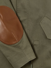 Reiss Khaki Karmie 9-13 yrs Cotton-Blend Gabardine Utility Coat - Image 5 of 5
