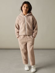 Reiss Mink Zuri 4-9 yrs Fleece Hoodie and Joggers Set - Image 1 of 5