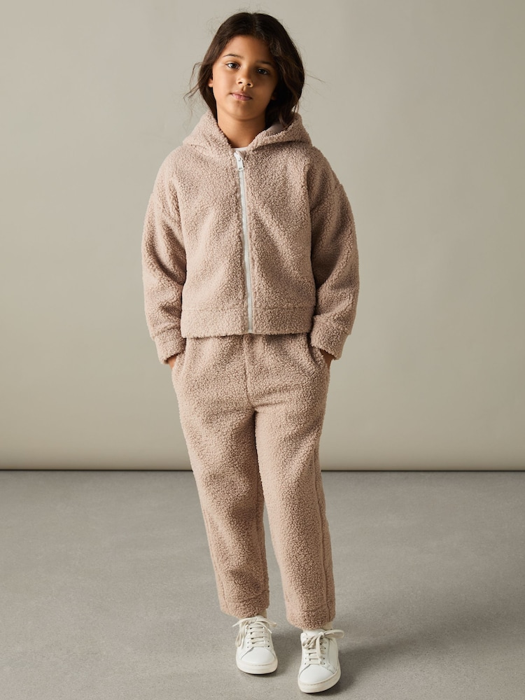 Reiss Mink Zuri 4-9 yrs Fleece Hoodie and Joggers Set - Image 1 of 5