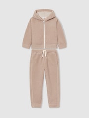 Reiss Mink Zuri 4-9 yrs Fleece Hoodie and Joggers Set - Image 2 of 5