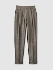 Reiss Dark Gold Sienna Sparkle Tapered Trousers - Image 2 of 5
