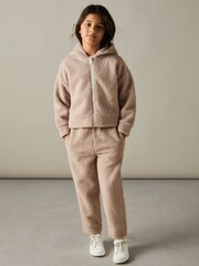 Reiss Mink Zuri 13-14 yrs Fleece Hoodie and Joggers Set - Image 2 of 5