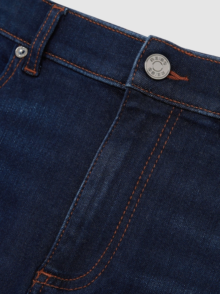 Washed Dark Indigo - Reiss Bleaker Skinny-Fit Jeans - Изображение 6 из 6